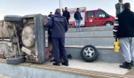 Malatya'da Meydana Gelen Trafik Kazasında Otomobil Yoldan Çıktı!