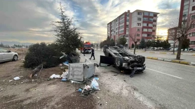 Isparta'da Lüks Otomobilin Karıştığı Trafik Kazası Paniğe Neden Oldu!