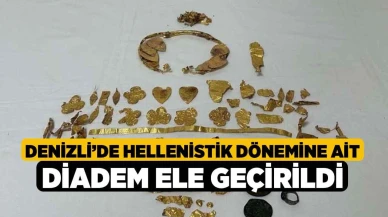 Denizli’de Hellenistik dönemine ait diadem ele geçirildi