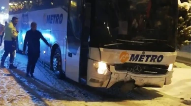 Nevşehir'de Otobüs İle Otomobil Şaşırtıcı Bir Şekilde Kaza Yaptı!