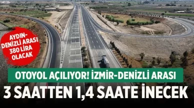 Denizli’den İzmir’e ulaşım 1 saat 40 dakikaya iniyor