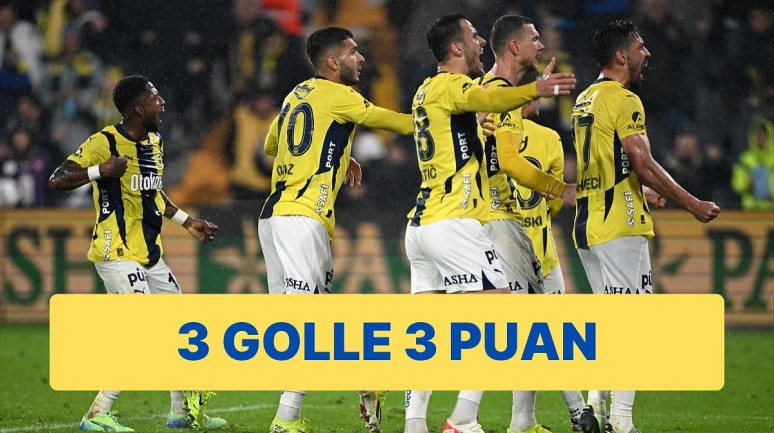 Fenerbahçe, Başakşehir'i Hatasız Bir Oyunla 3 Golle Geçti!