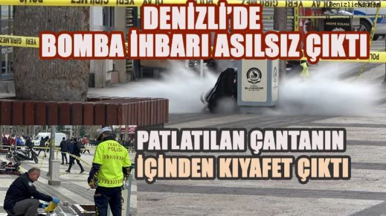 Gazi Bulvarı'nda Bomba İhbarı, Şüpheli Çantadan Kıyafet Çıktı!